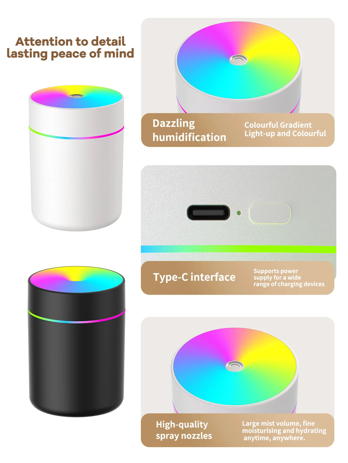 GlowMist 180ml Essential Oil Diffuser